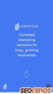 lorentium.com mobil förhandsvisning