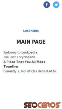 lostpedia.com mobil previzualizare