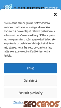 lumierebox.sk mobil előnézeti kép