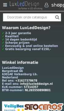 luxleddesign.nl mobil előnézeti kép