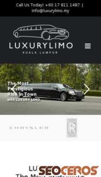 luxurylimo.my mobil preview