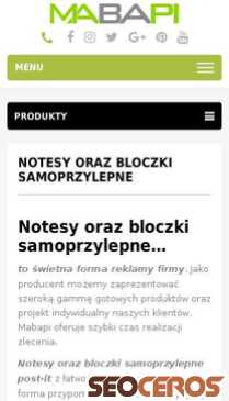 mabapi.pl/notesy-bloczki-samoprzylepne mobil previzualizare