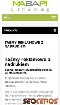 mabapi.pl/tasmy-z-nadrukiem mobil प्रीव्यू 