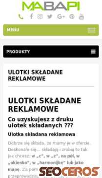 mabapi.pl/ulotki-skladane-reklamowe mobil előnézeti kép