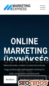 marketingexpress.hu mobil Vorschau