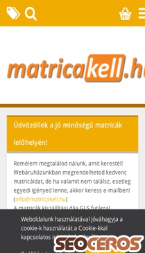 matricakell.hu mobil előnézeti kép