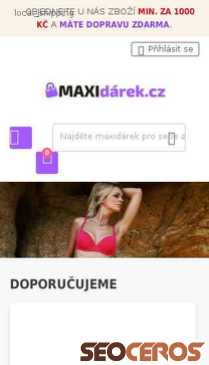 maxidarek.cz mobil Vista previa