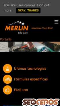 merlinbikecare.com mobil previzualizare