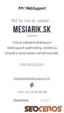 mesiarik.sk mobil vista previa