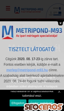 metripond-m93.hu mobil previzualizare