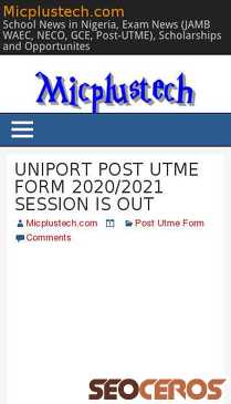 micplustech.com/uniport-post-utme-form-2020-2021 mobil anteprima