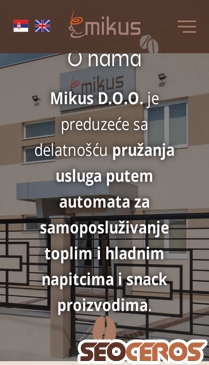 mikus.rs/o-nama mobil náhled obrázku