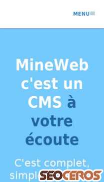 mineweb.org mobil preview