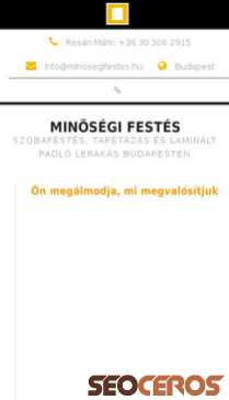 minosegifestes.hu mobil preview
