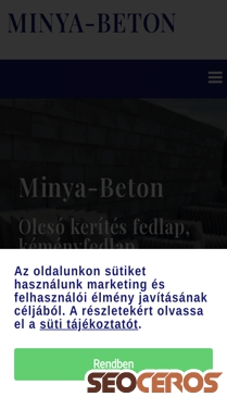 minyabeton.hu mobil náhľad obrázku