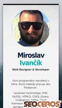 miroslavivancik.sk mobil förhandsvisning