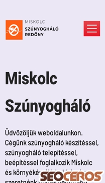 miskolc-szunyoghalo.hu mobil előnézeti kép