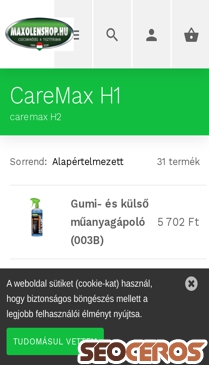 mobiz.hu/maxolen/CareMax mobil Vorschau