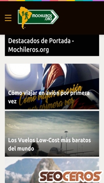 mochileros.org mobil preview