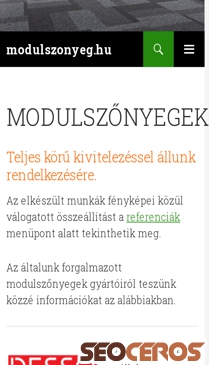 modulszonyeg.hu mobil előnézeti kép