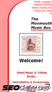 monmusicbox.co.uk mobil förhandsvisning