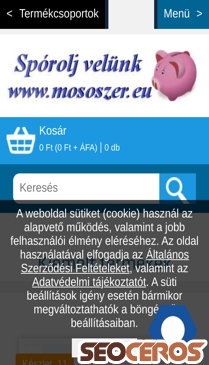 mososzer.eu mobil előnézeti kép