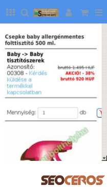 mososzerbolt.hu/id/00308_Csepke-baby-allergenmentes-folttisztito-500-ml- mobil náhľad obrázku