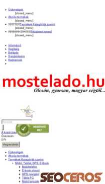 mostelado.hu mobil előnézeti kép