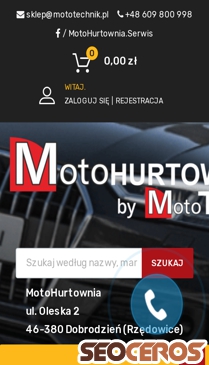 motohurtownia.com.pl mobil előnézeti kép