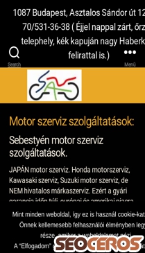motorkerekparszerelo.hu/motor-szerviz-szolgaltatasok mobil náhled obrázku
