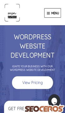msn-global.com/wordpress-website-development mobil previzualizare