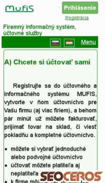 mufis.sk mobil preview