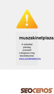 muszakinetplaza.hu mobil náhľad obrázku