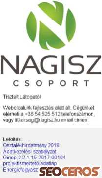 nagisz.hu mobil előnézeti kép