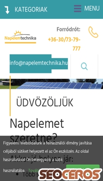 napelemtechnika.hu mobil vista previa