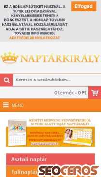 naptarkiraly.hu mobil preview