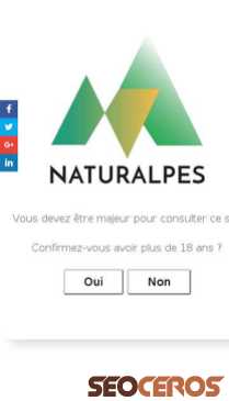 naturalpes.ch/eshop mobil vista previa