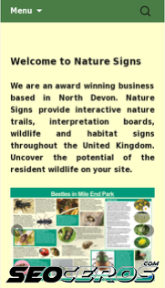 naturesigns.co.uk mobil preview
