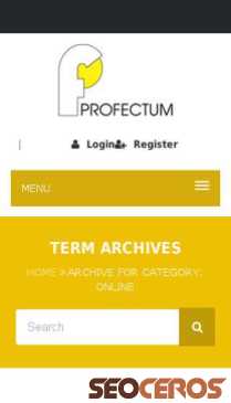 new.profectum.rs/coursecategory/online mobil előnézeti kép
