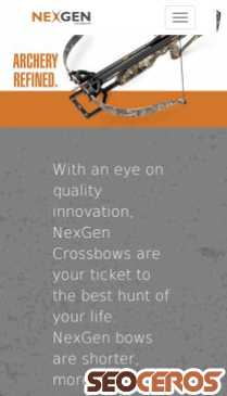 nexgencrossbows.com mobil obraz podglądowy