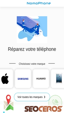 nomophone.fr mobil previzualizare