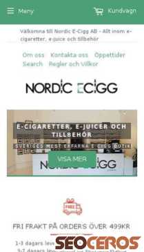 nordicecigg.com mobil förhandsvisning