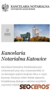 notariuszadamrobak.pl mobil preview