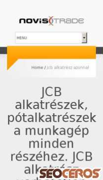 novistrade.hu/jcb-alkatreszek mobil preview