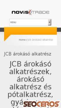 novistrade.hu/jcb-arokaso-alkatresz mobil vista previa