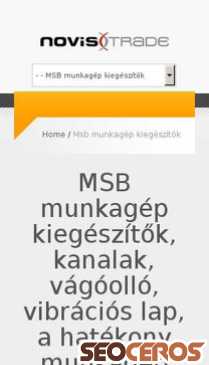 novistrade.hu/msb-kiegeszitok mobil förhandsvisning
