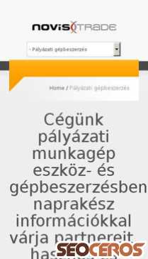 novistrade.hu/palyazat mobil previzualizare