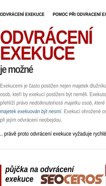 odvraceni-exekuce.cz mobil Vista previa