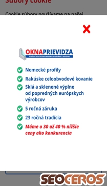 oknapd.sk mobil preview