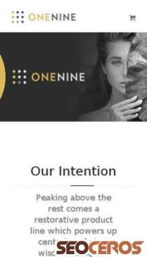 oneninecbd.com mobil förhandsvisning